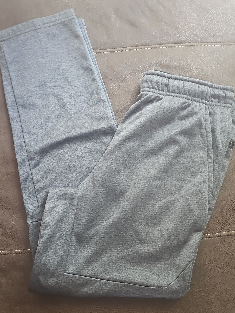 Men's Gray Sweatpants with Elastic Waist